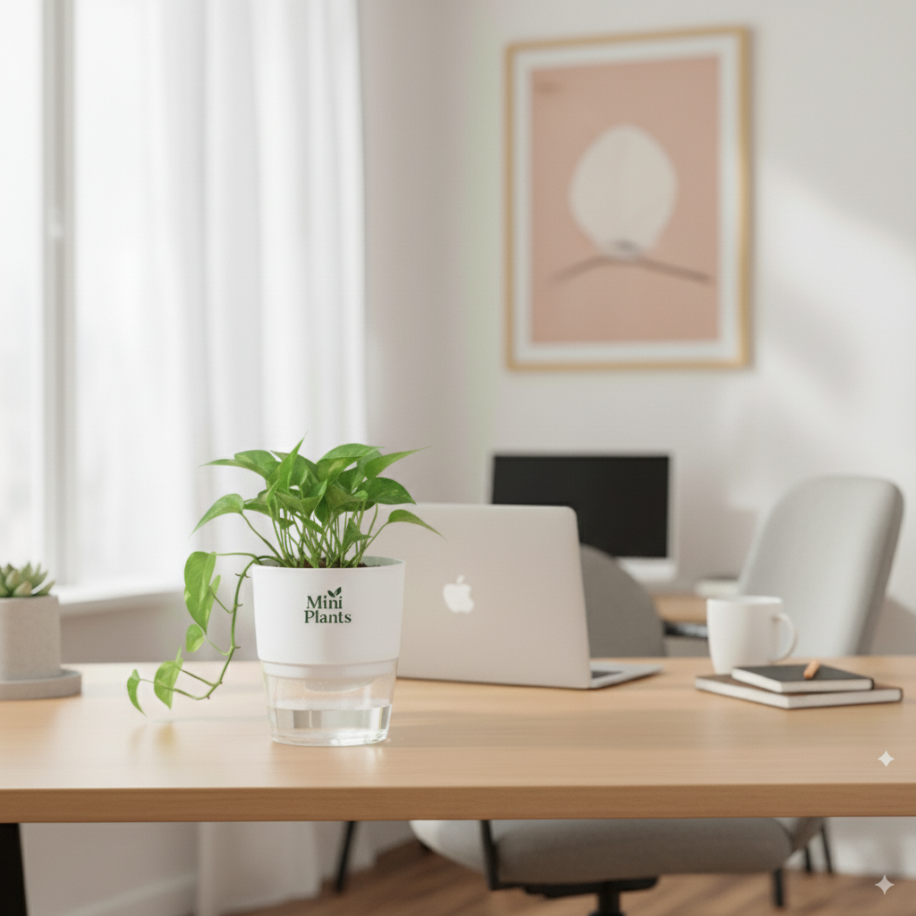 Money Plant With Self Watering Pot - Image 3