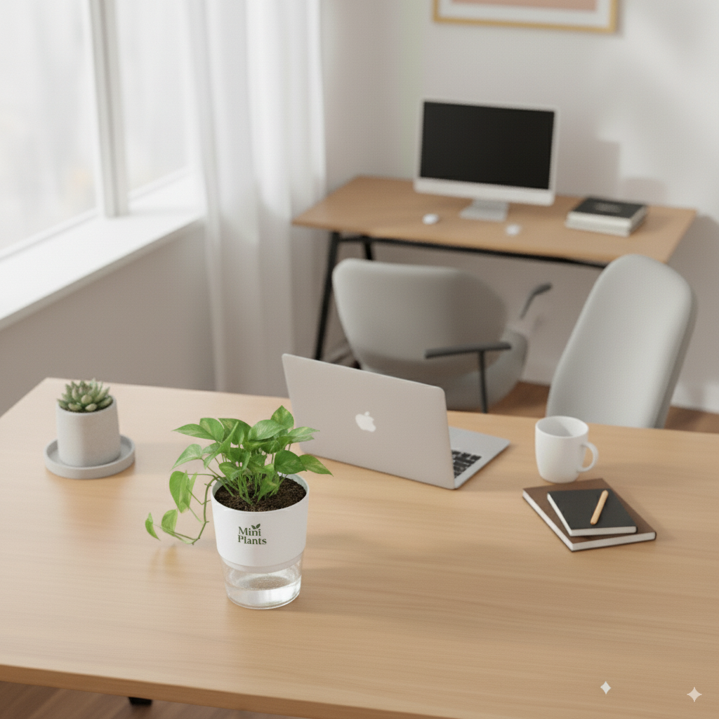 Money Plant With Self Watering Pot - Image 4